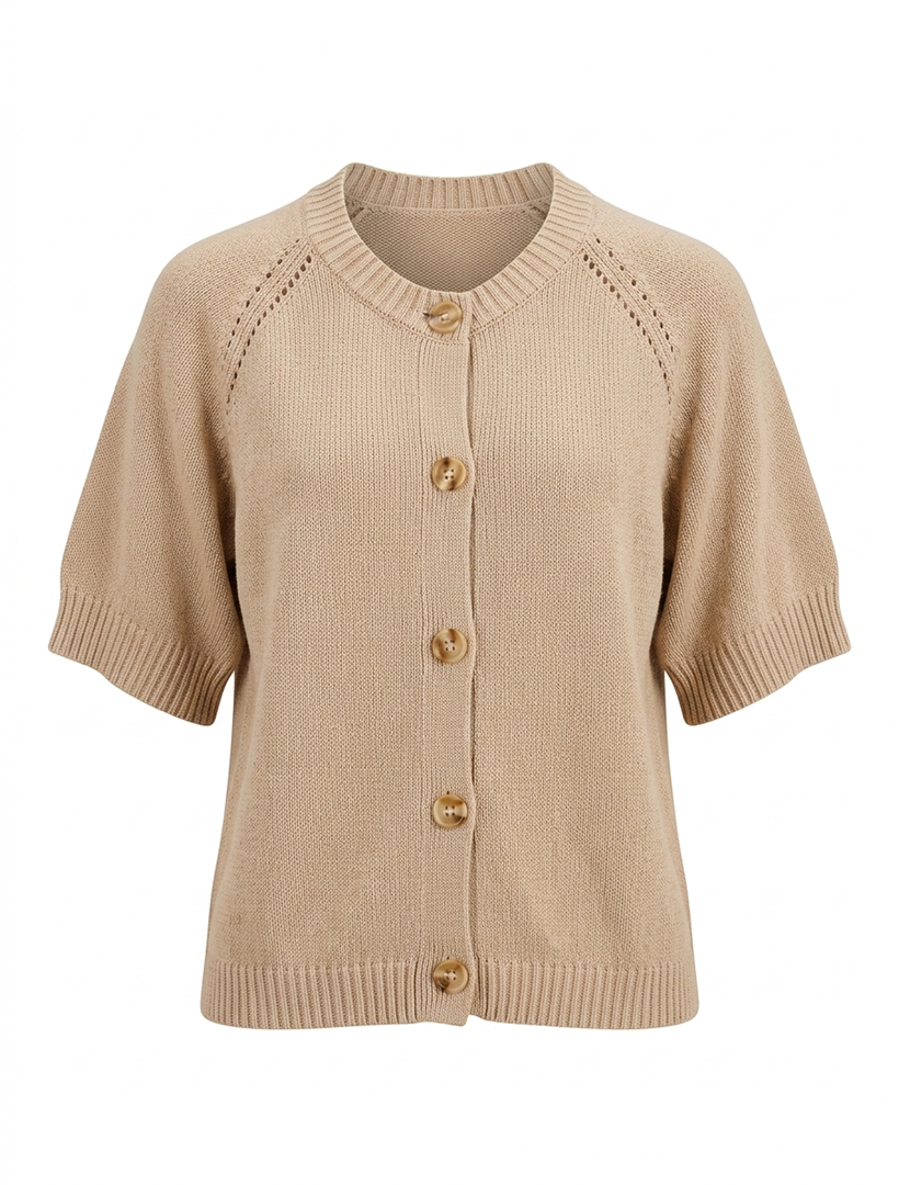 Maisy Knit Cardigan Sand