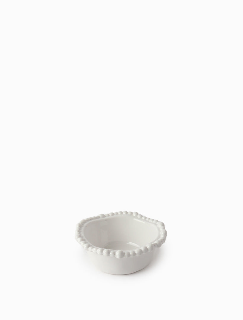 Melamine Pearl Snack Bowl12cm - White
