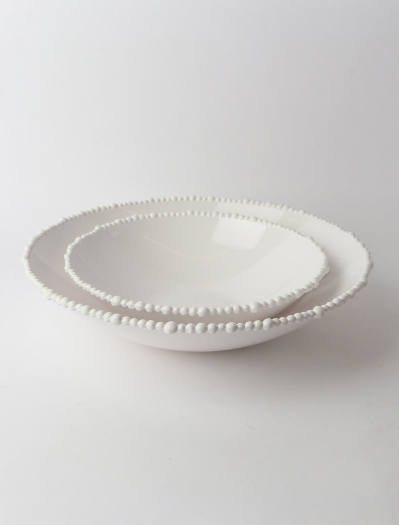 Pearl Tapered Bowl White
