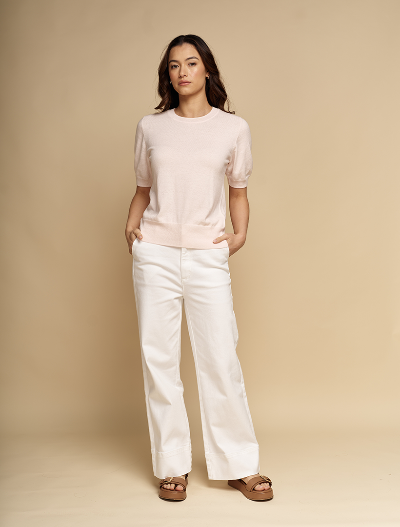 Melissa Cotton Cashmere Knit Pink