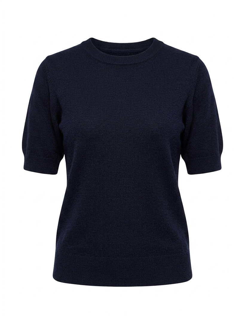 Melissa Cotton Cashmere Knit Navy