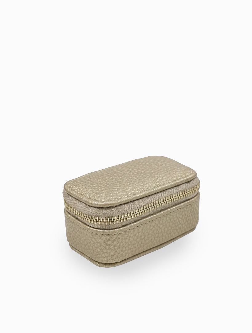 Mini Jewellery Case Pebble Gold
