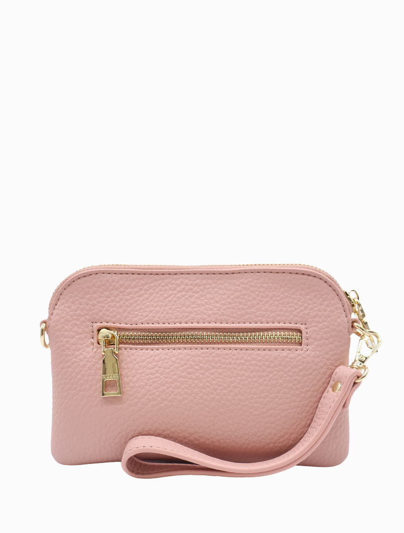 Back view - mini cross body bag pink