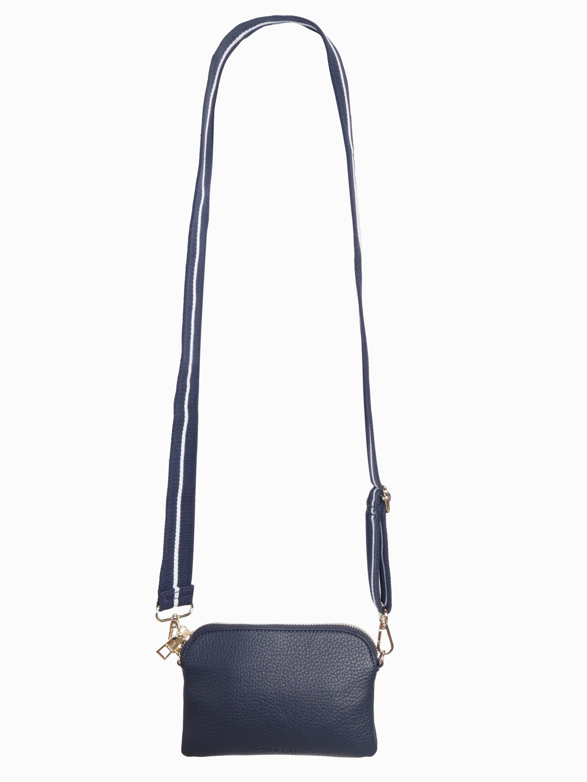 Front view - navy mini cross bag 