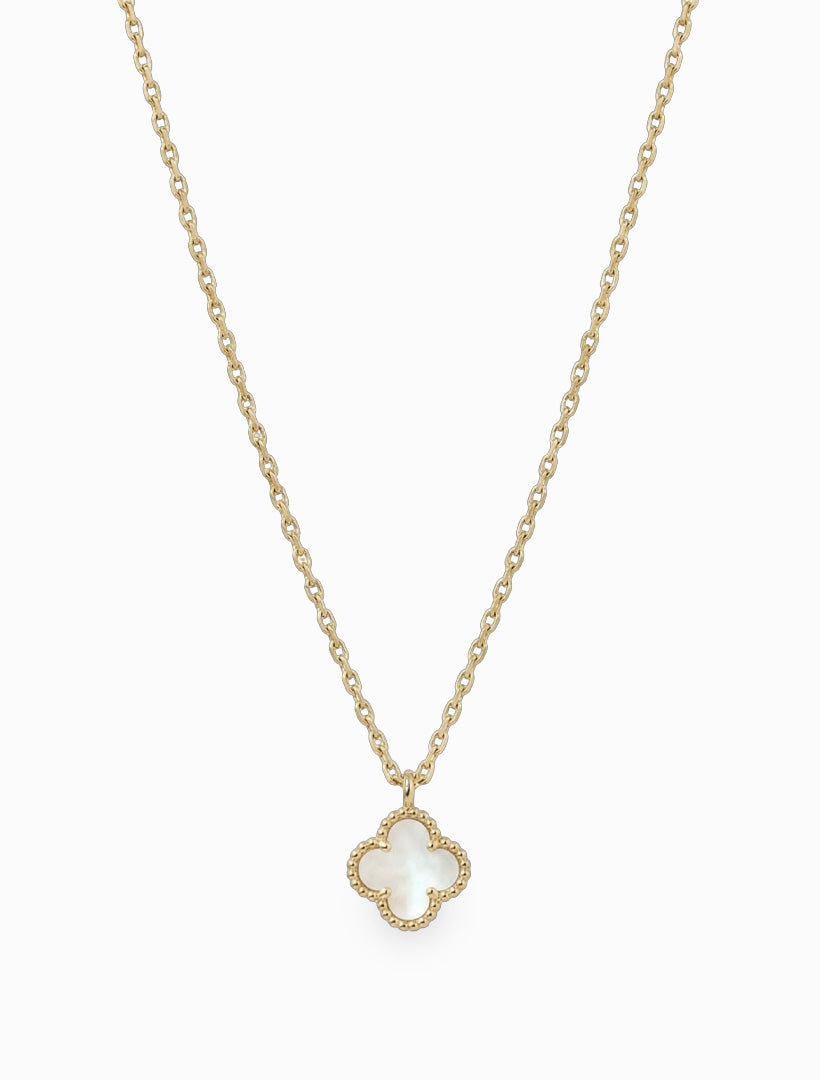 Mother Of Pearl Necklace Gold