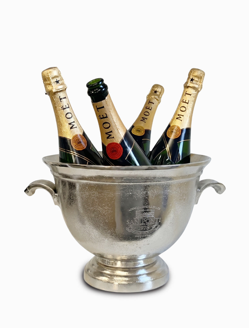 Natural Champagne Bucket With Ring Handles