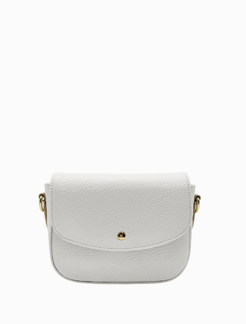 Front image - Mini white cross body bag