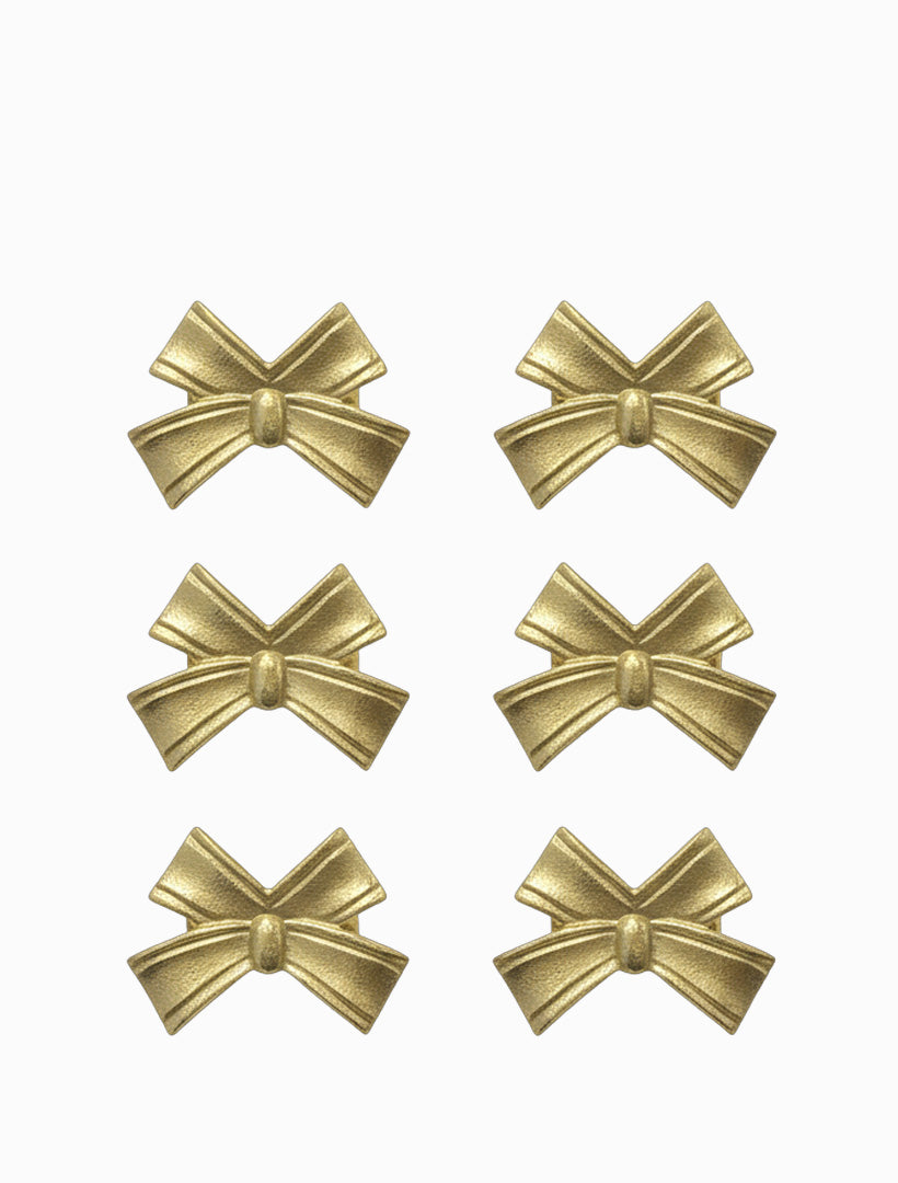 Gold Bow Napkin Rings Gold