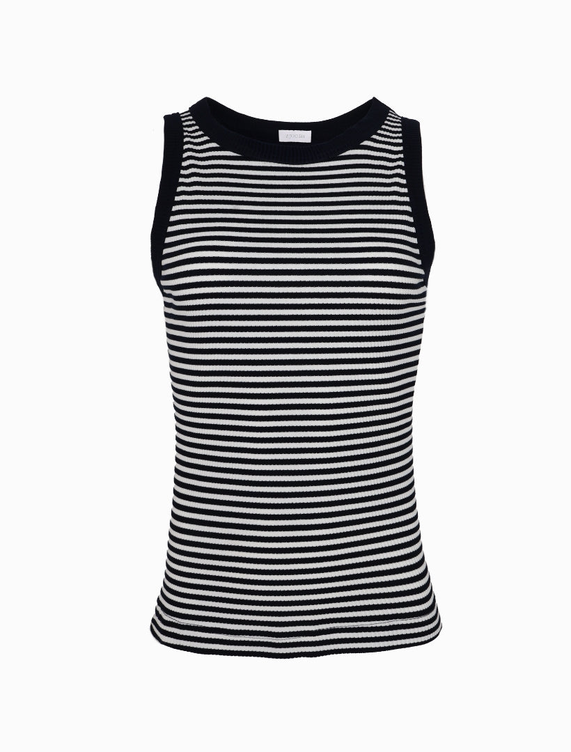 Raven Stripe Tank Navy White