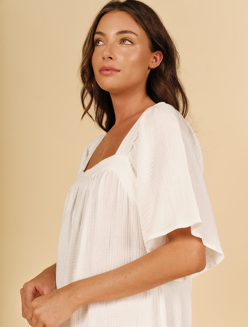 Nicola Nightdress White