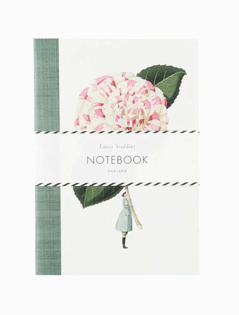 Laura Stoddart In Bloom A5 Notebook Camellia Dahlia