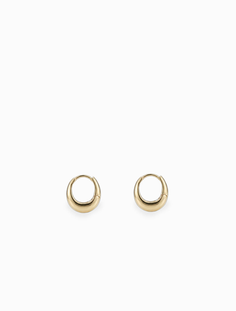 Oval Hoops Gold