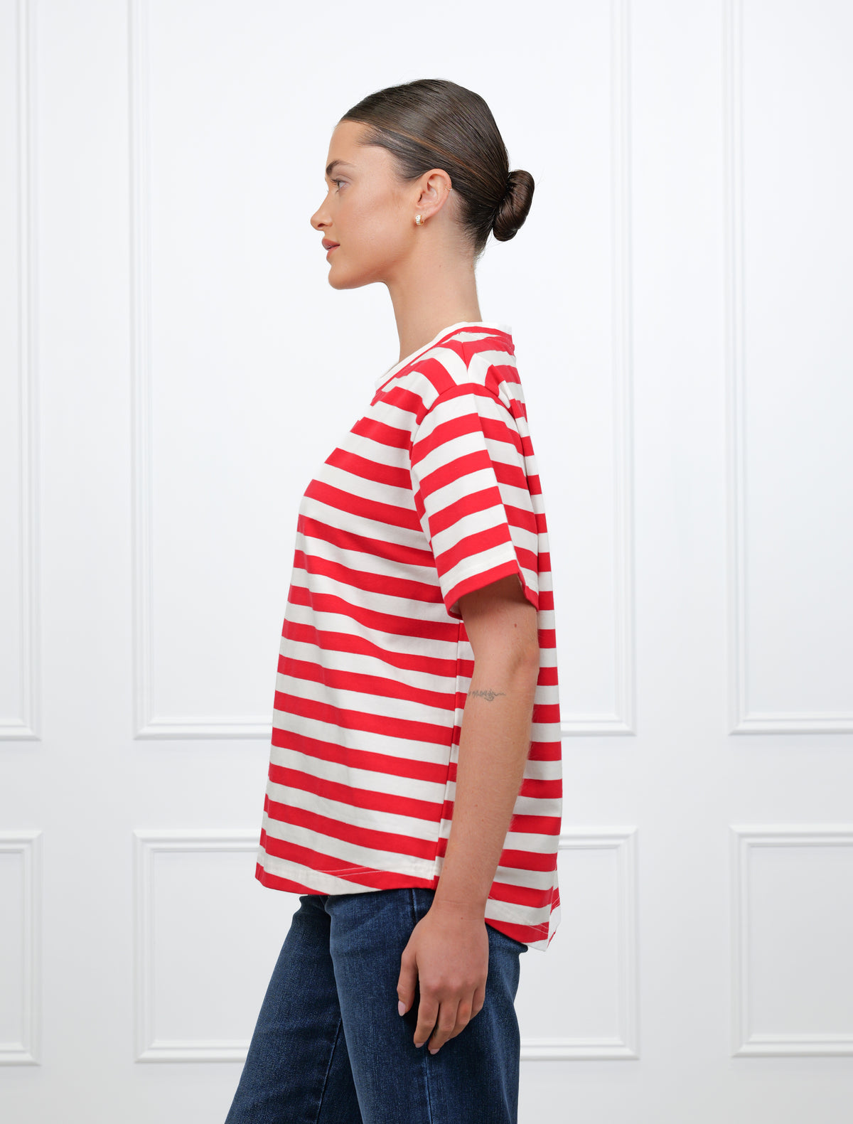 Alice Stripe Tee Red White