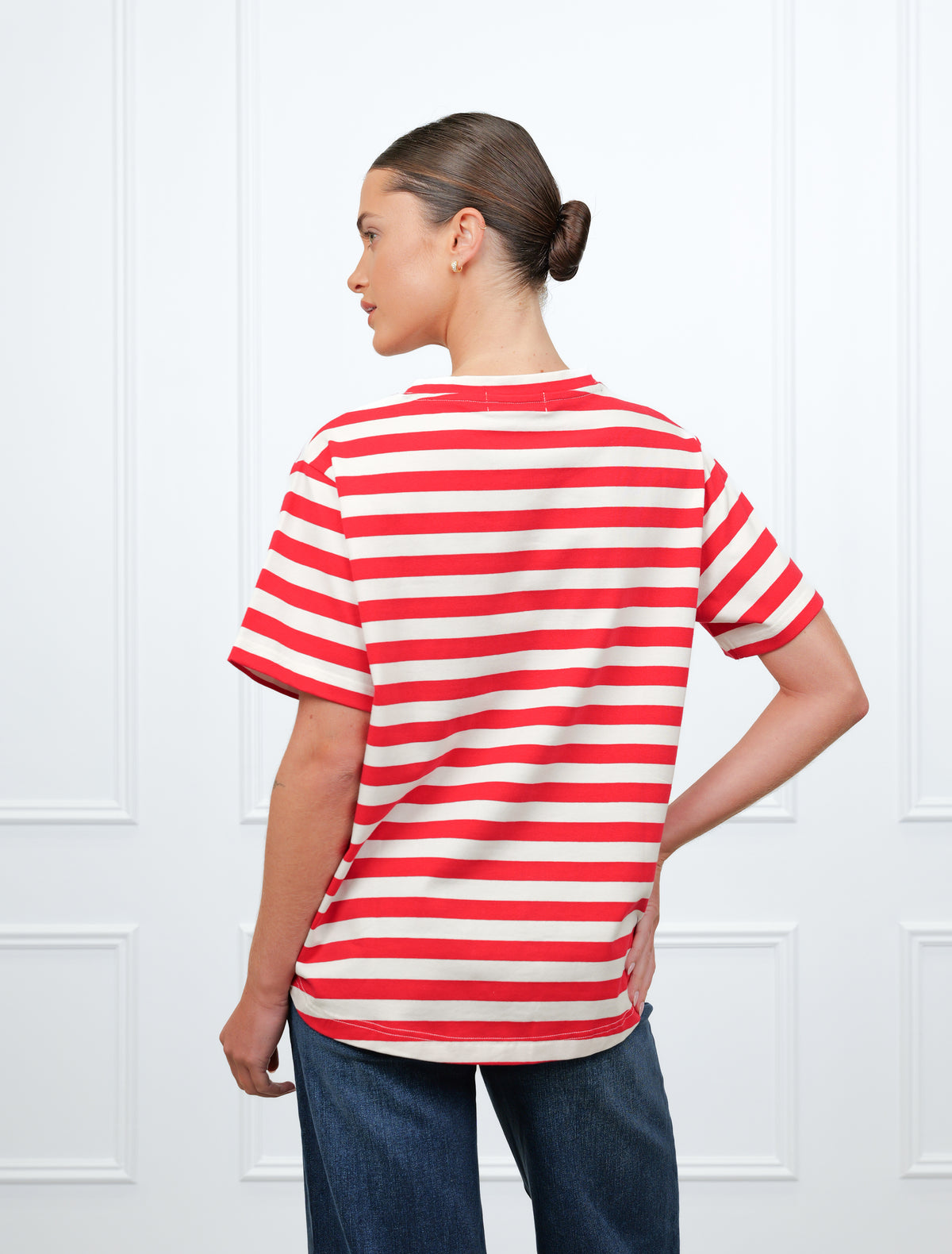 Alice Stripe Tee Red White