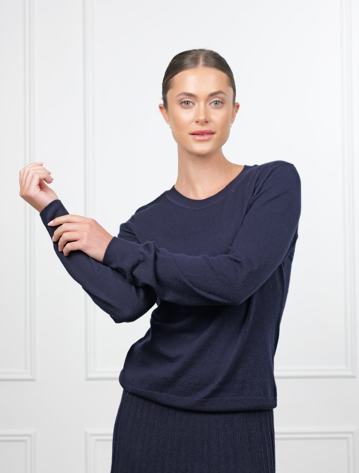 Melissa Crew Neck Knit Navy