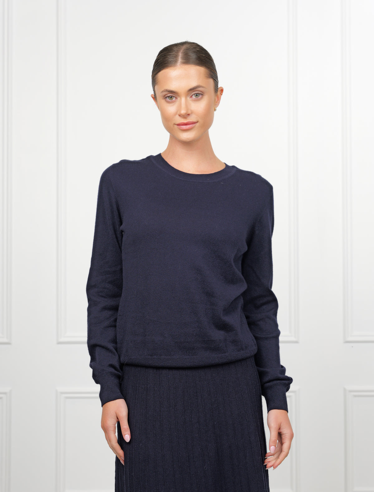 Melissa Crew Neck Knit Navy