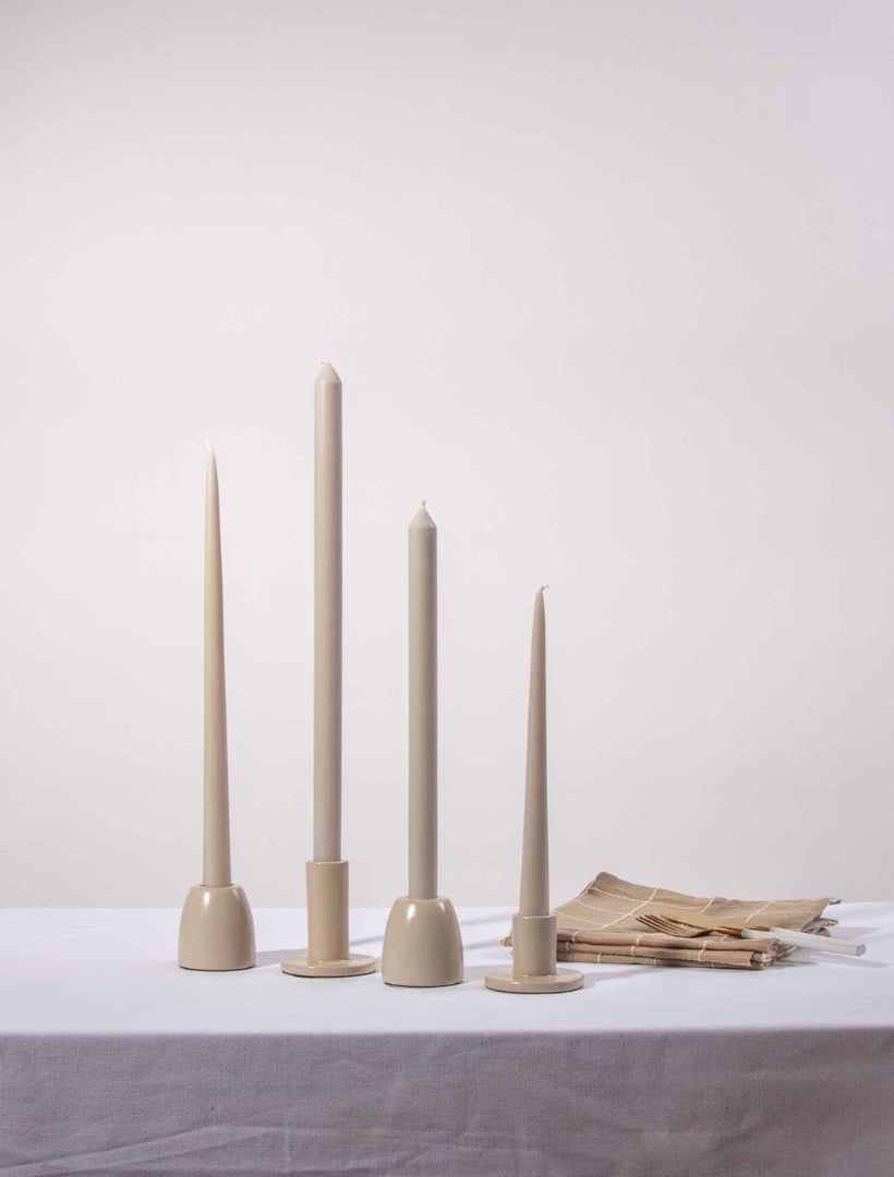 Pale Eucalypt Dinner Candle 40cm (Pack of 4)