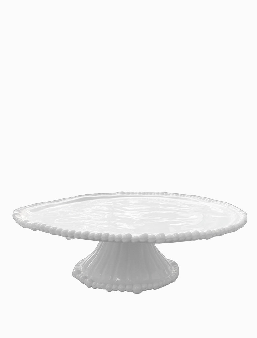 Pearl Cake Stand White