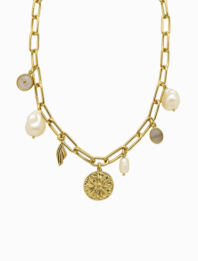 Pearl Charm Necklace