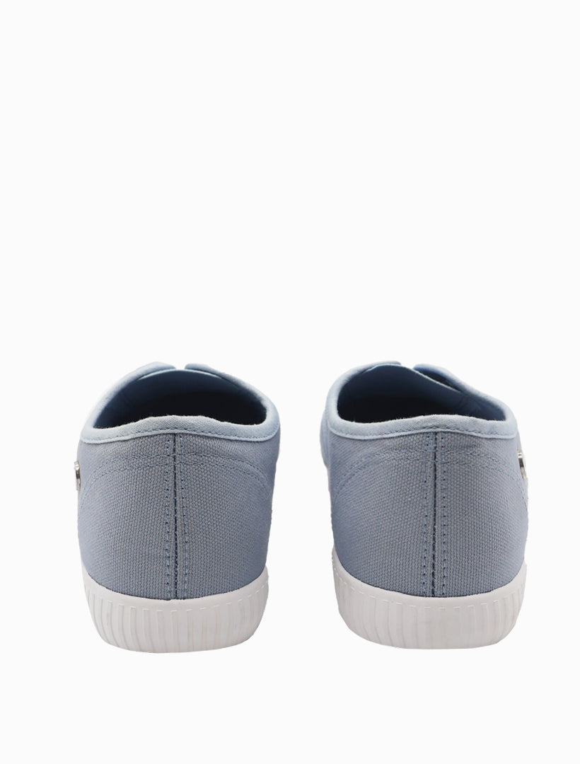 Back view - Blue plimsole sneaker