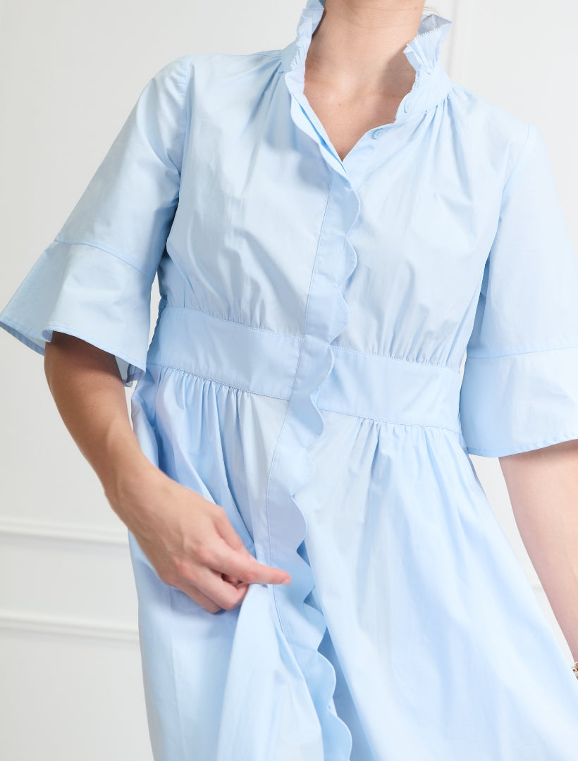 Petal Dress Sky Blue