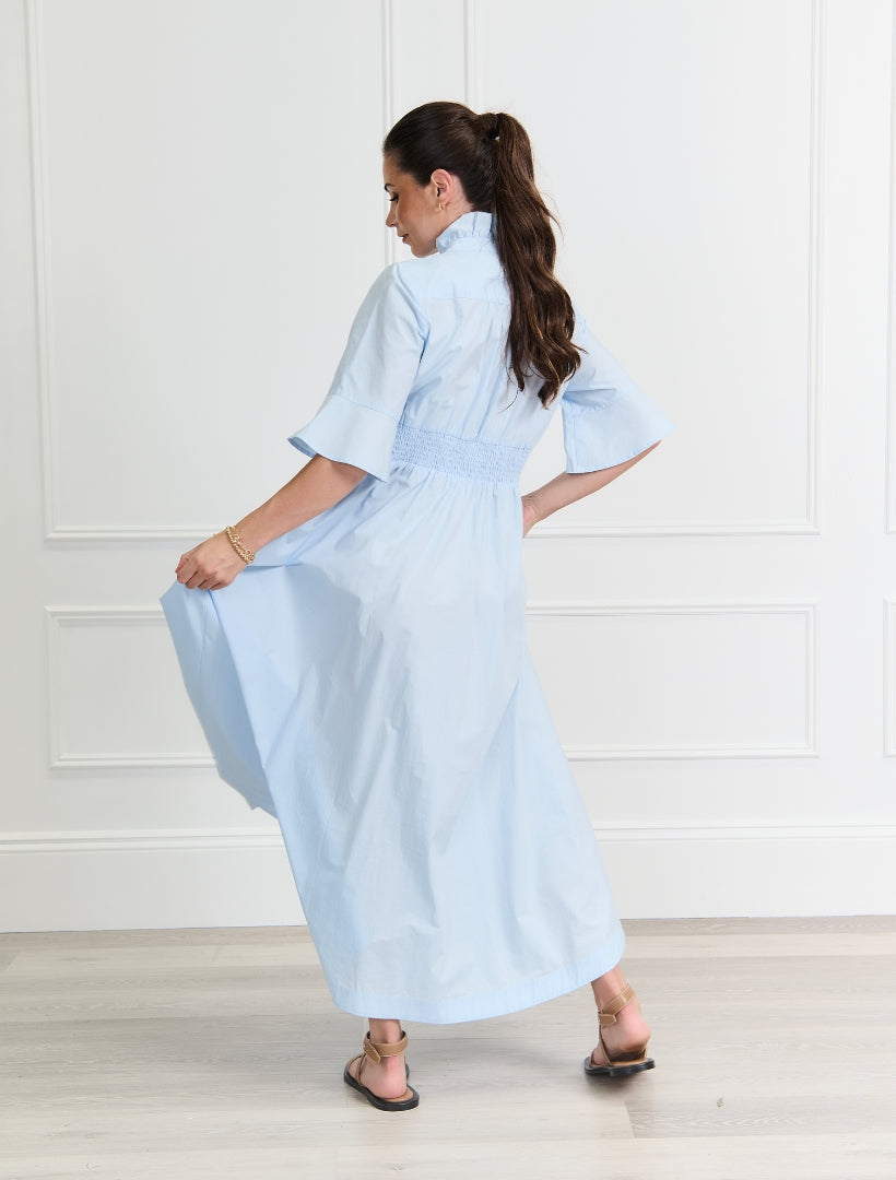 Petal Dress Sky Blue