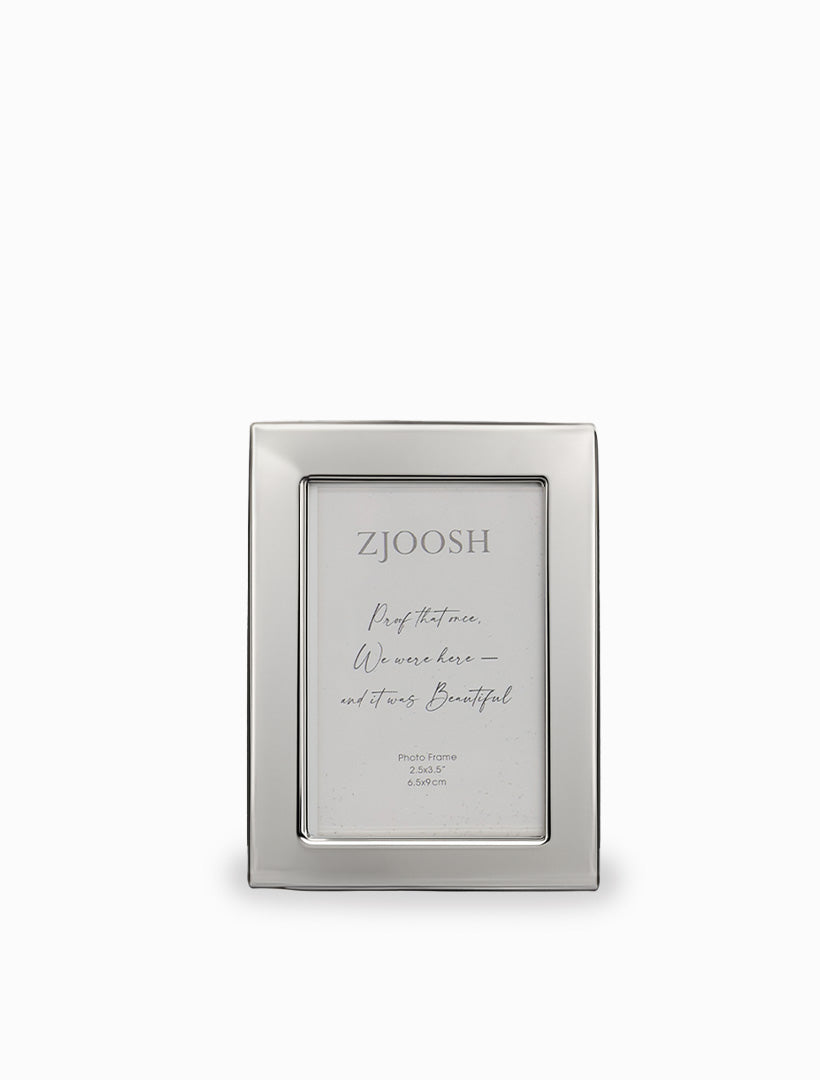 Smooth Photo Frame Silver 2.5x3.5