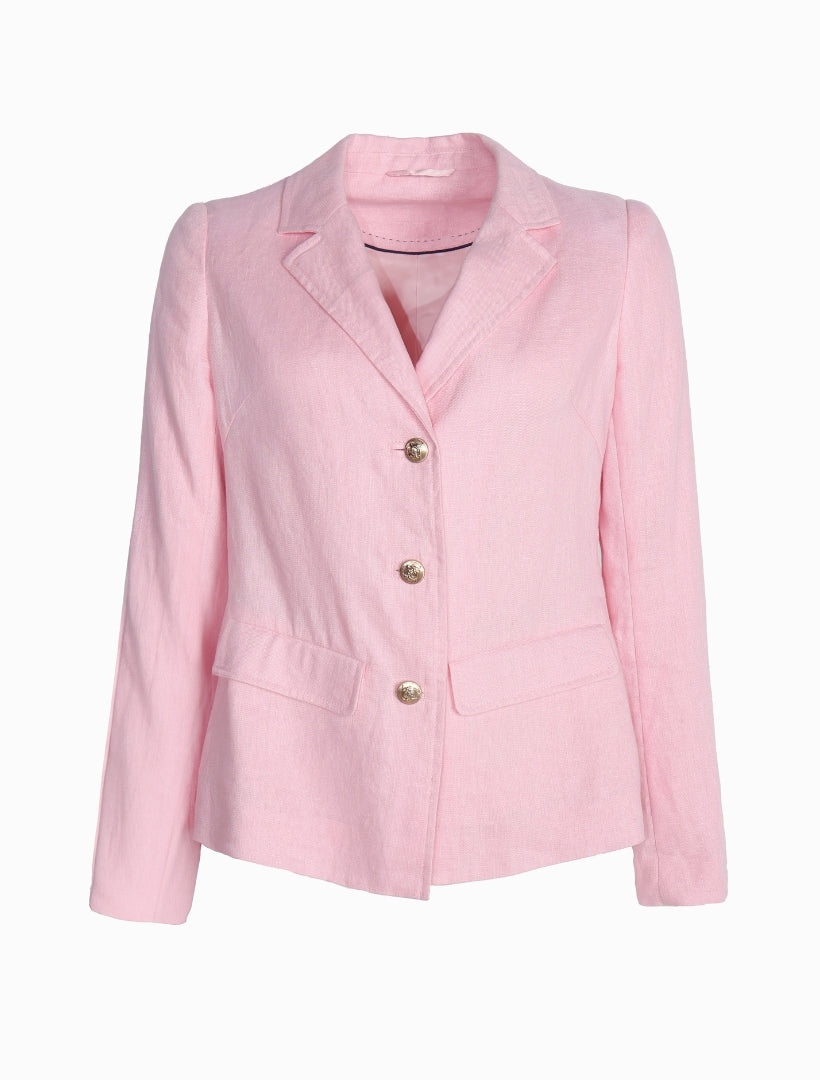 Peta Linen Blazer Pink
