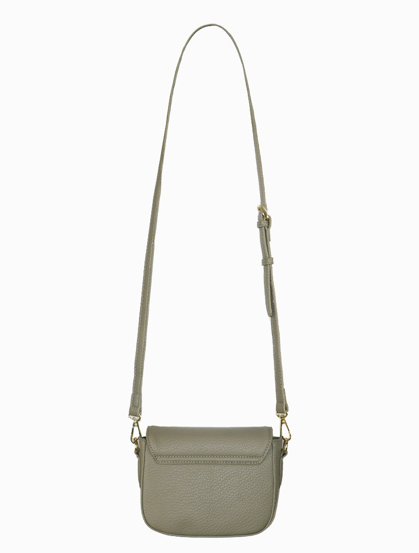 Back view - crossbody khaki bag