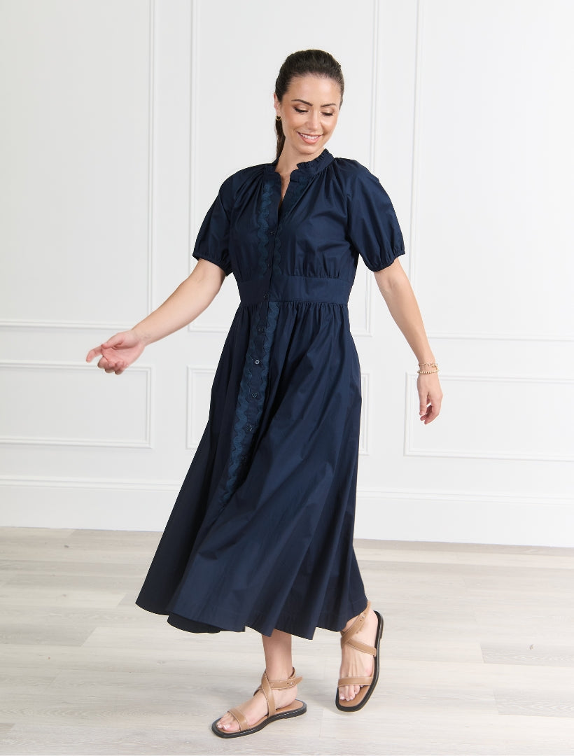 Rachel Dress Navy