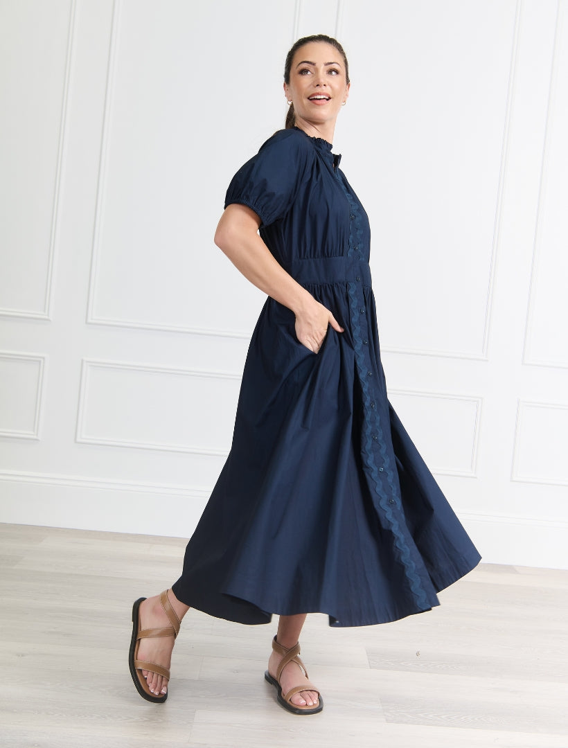 Rachel Dress Navy