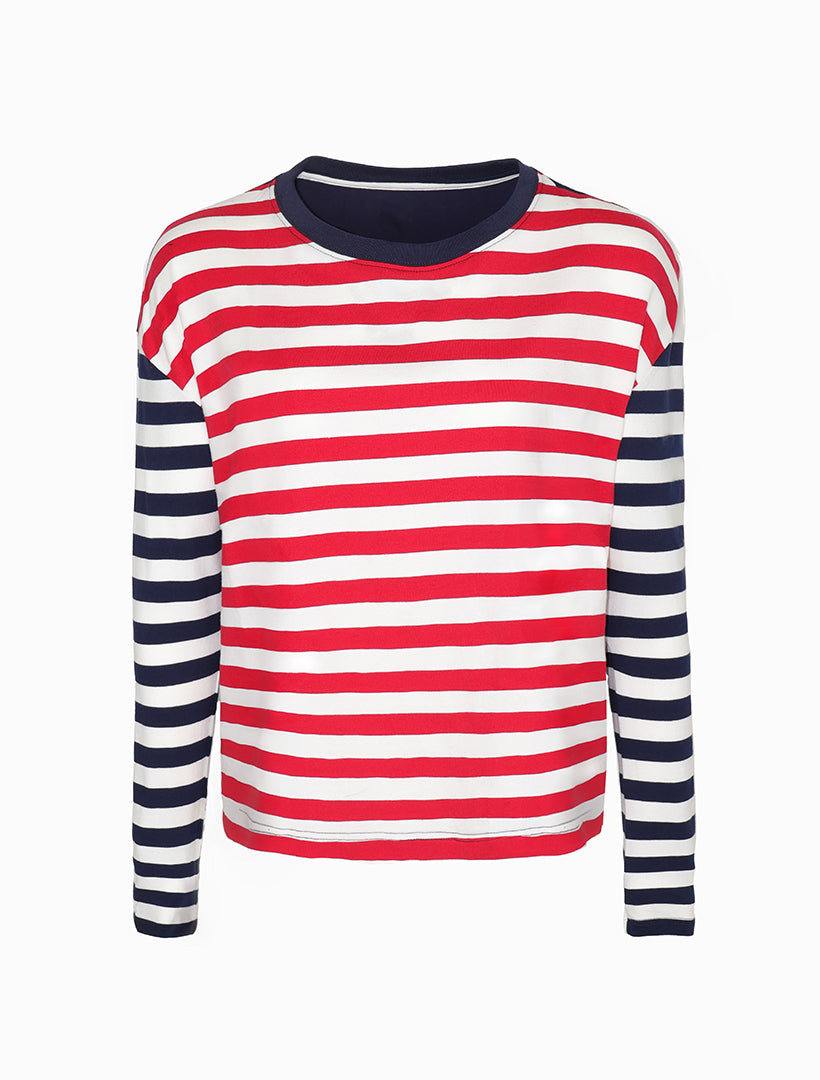 Regatta Stripe Long Sleeve Tee Multi Coloured