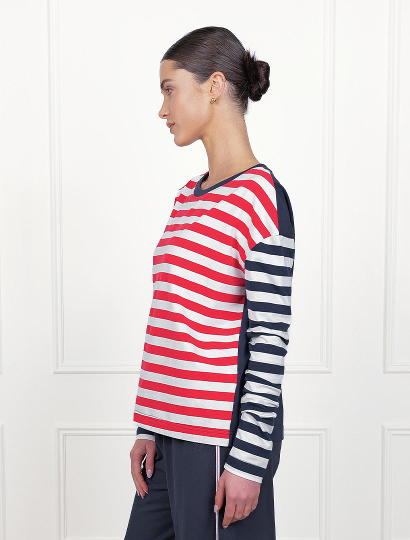 Regatta Stripe Long Sleeve Tee Multi Coloured