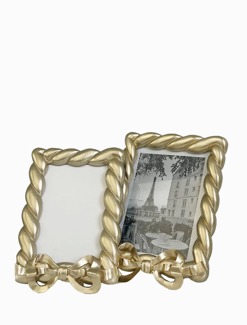 Resin Ribbon Frame Gold 4x6