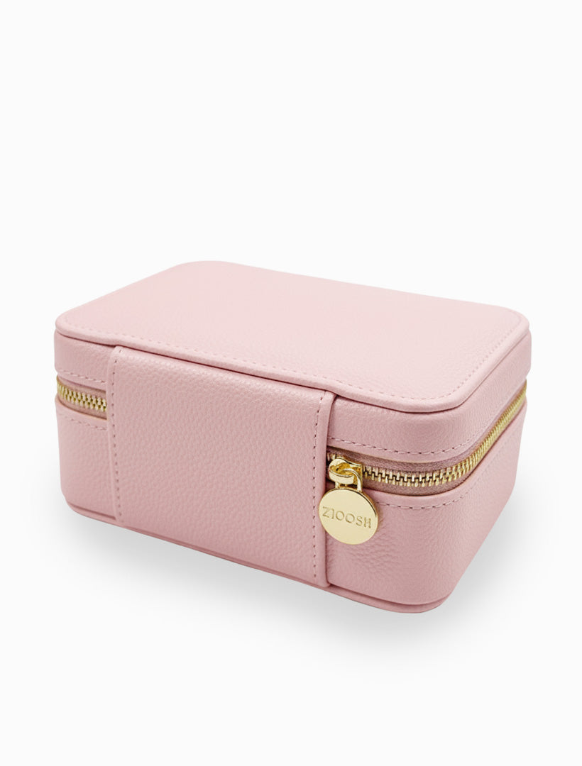 Rectangle Jewellery Case Pebble Pink