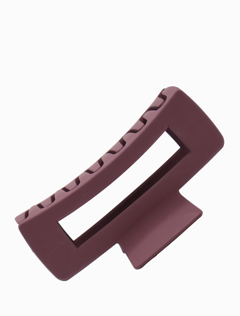 Retangle Claw Clip Merlot