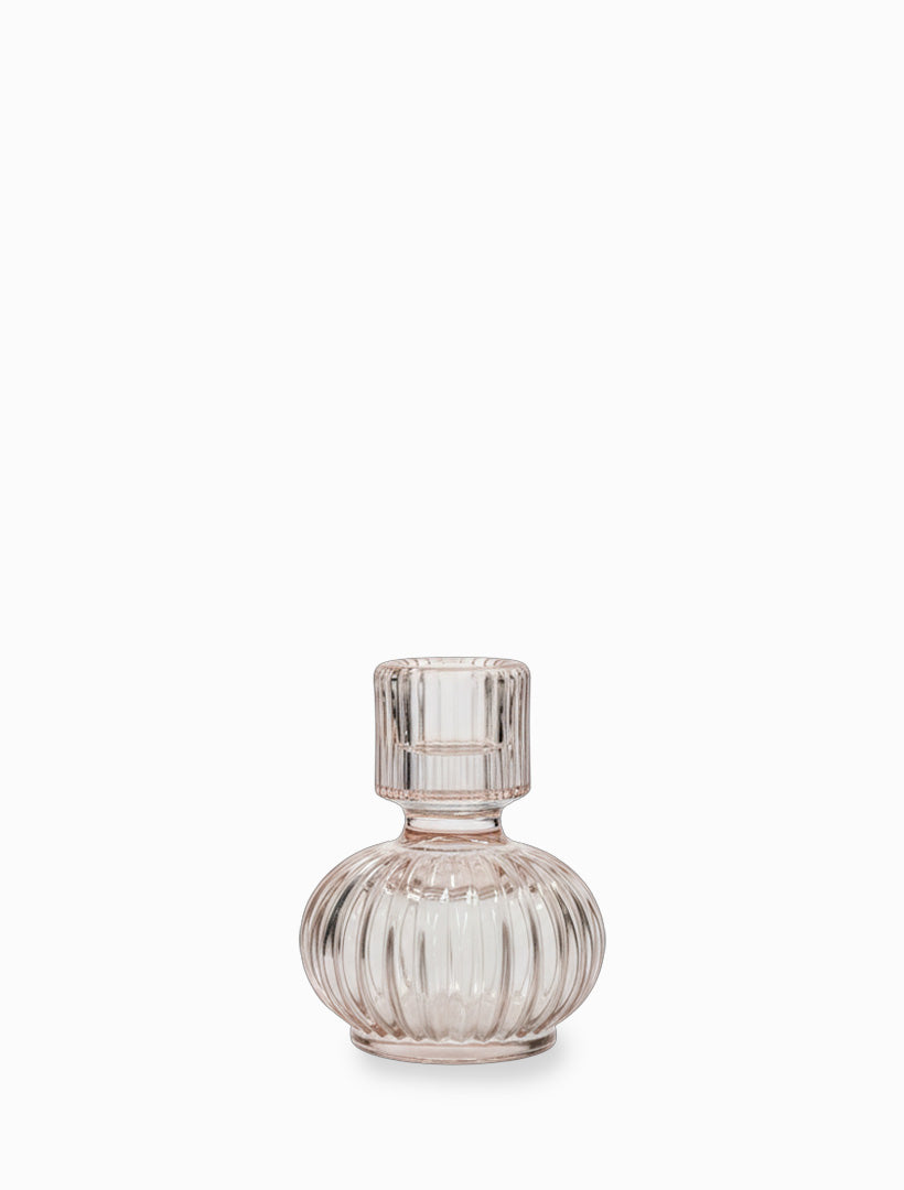 Reversible Bulb Candleholder Plum