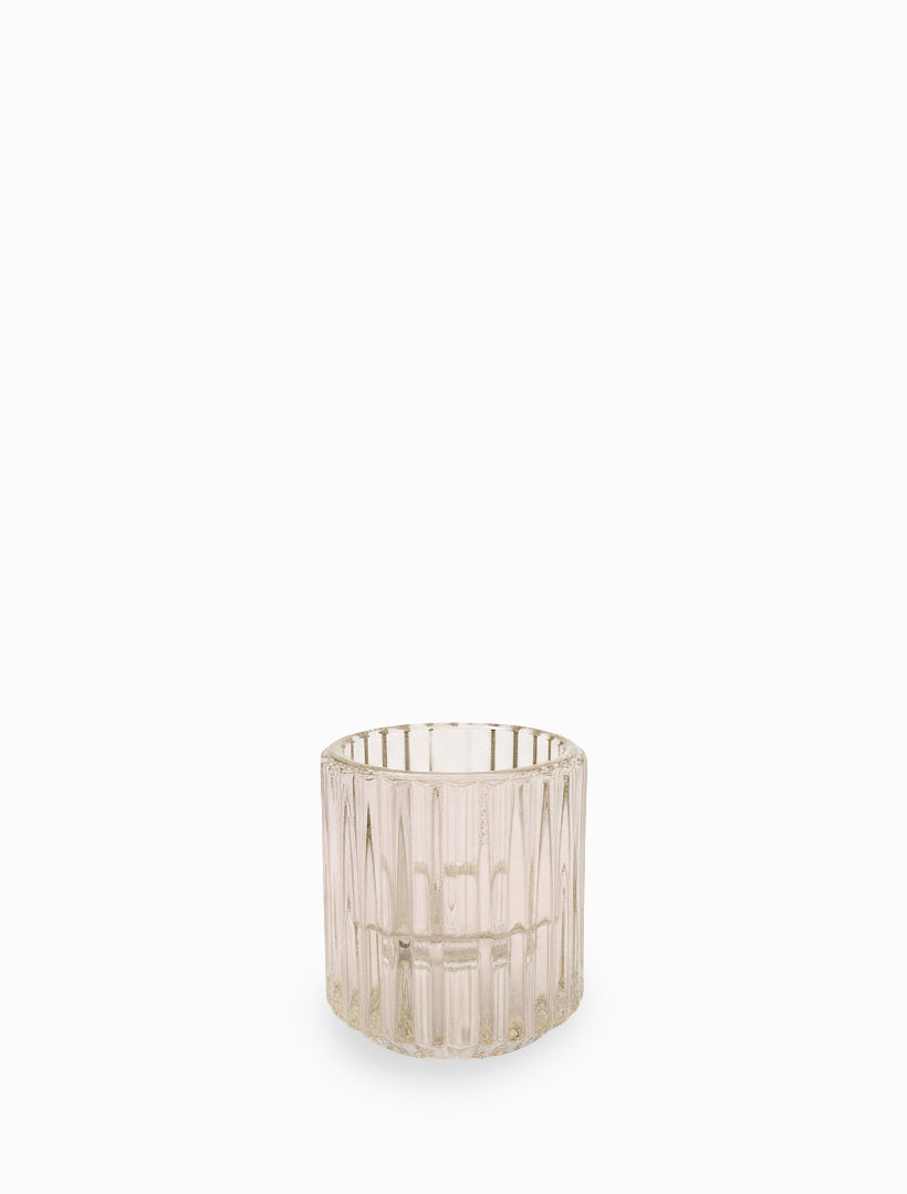 Reversible Ribbed Candleholder Plum