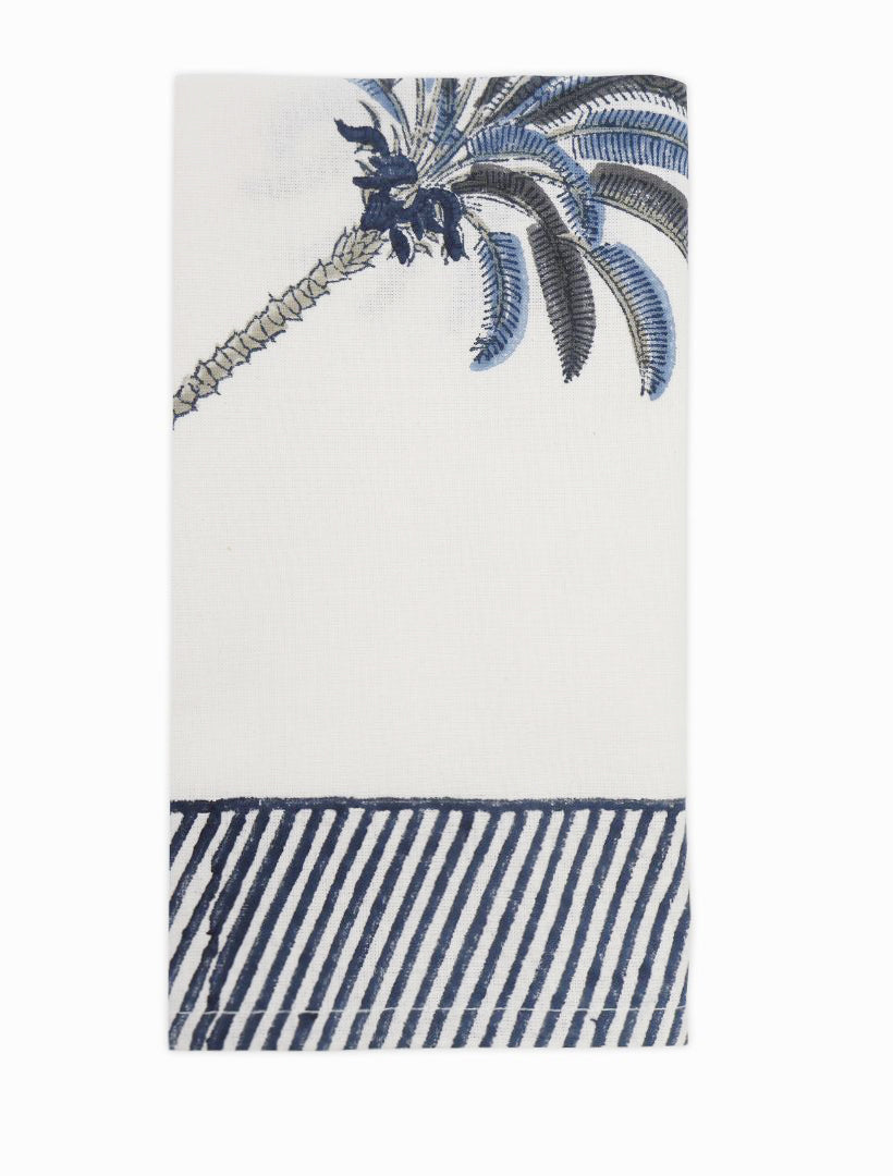 Ritchie Palms Napkin Blue (Set of 4)