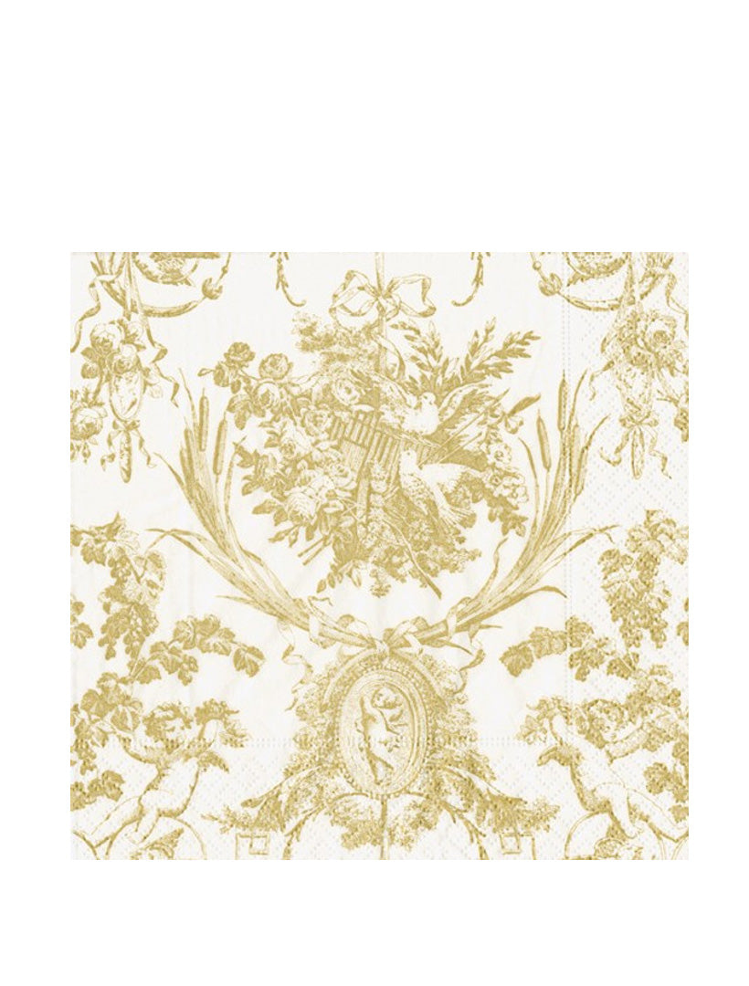 Romantic Toile Gold Lunch