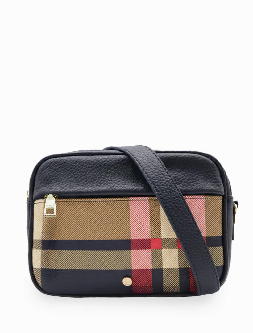 Ruby London Check Cross Body Bag Navy