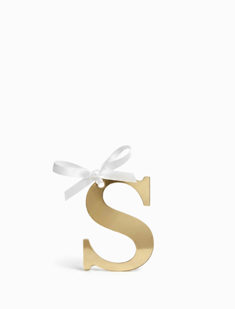Hanging Letter S Gold
