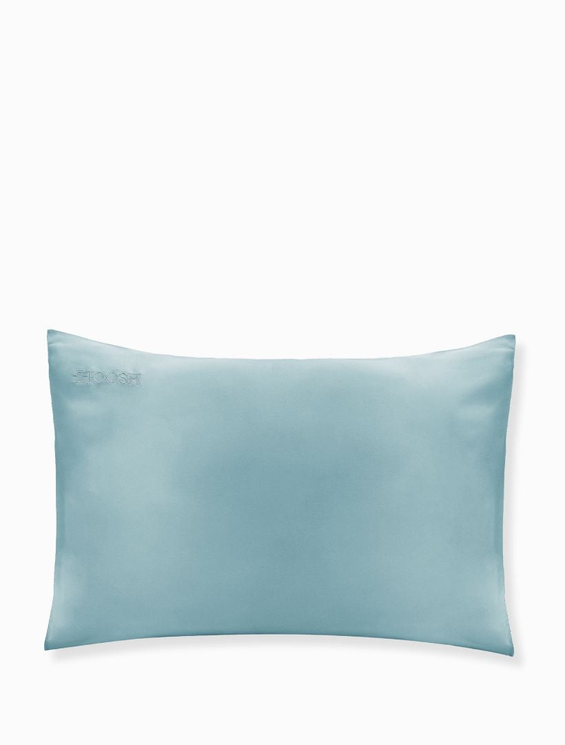 Front view - sage silk pillow case