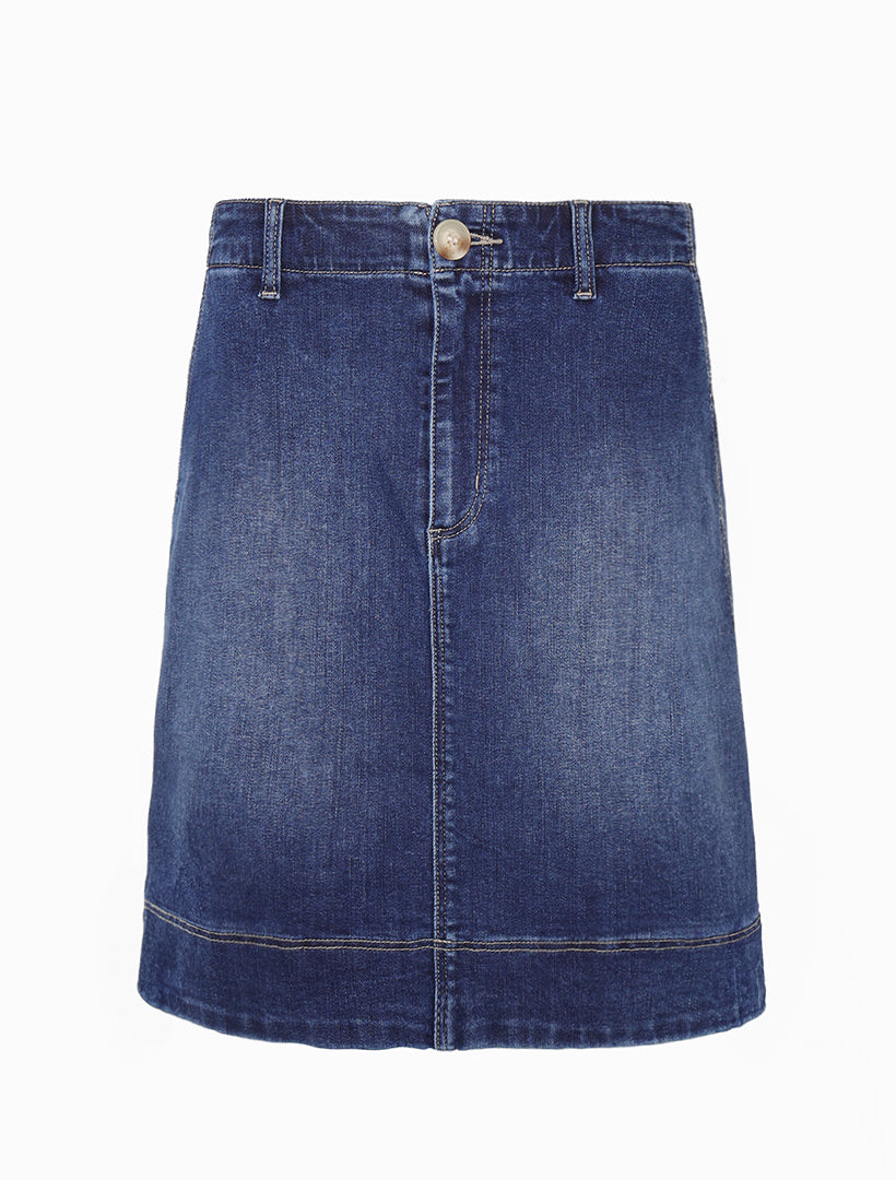 Sapphire Cargo Denim Skirt Indigo