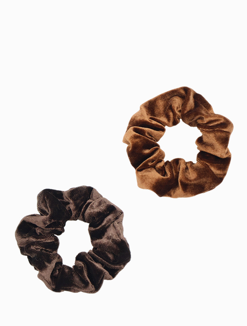 Scrunchie Set of 2 Chocolate