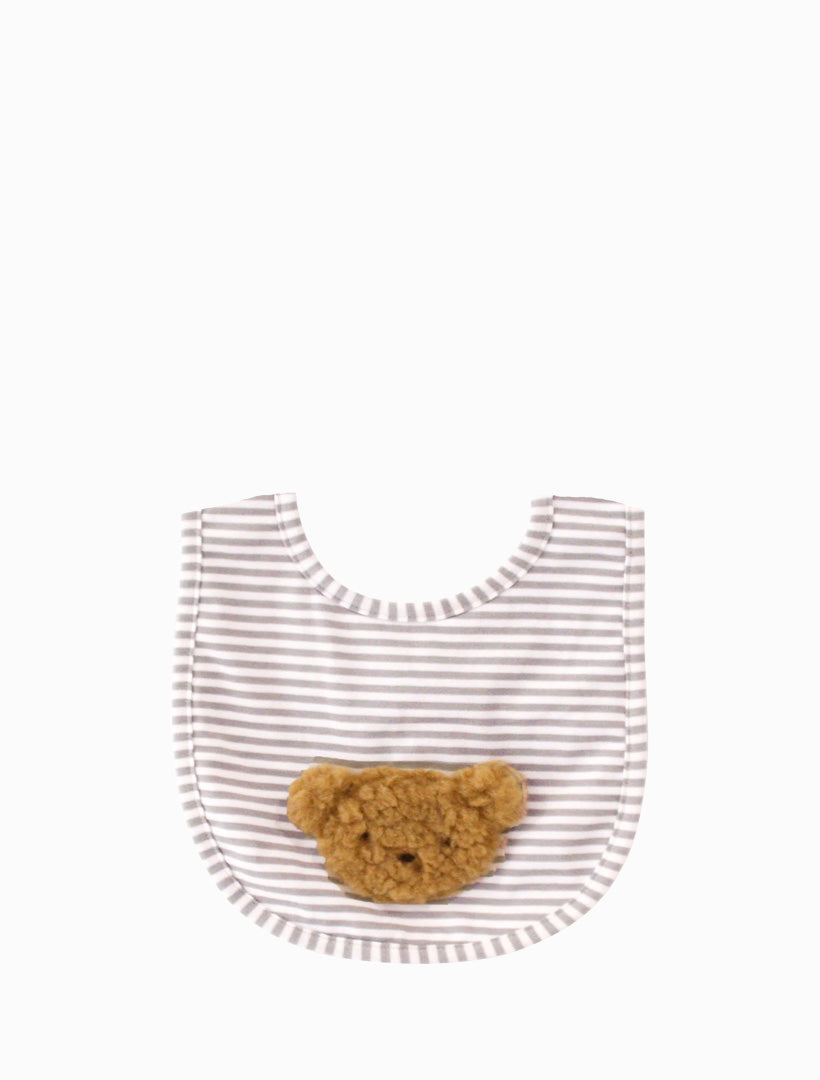 Sherpa Bear Bib Caramel
