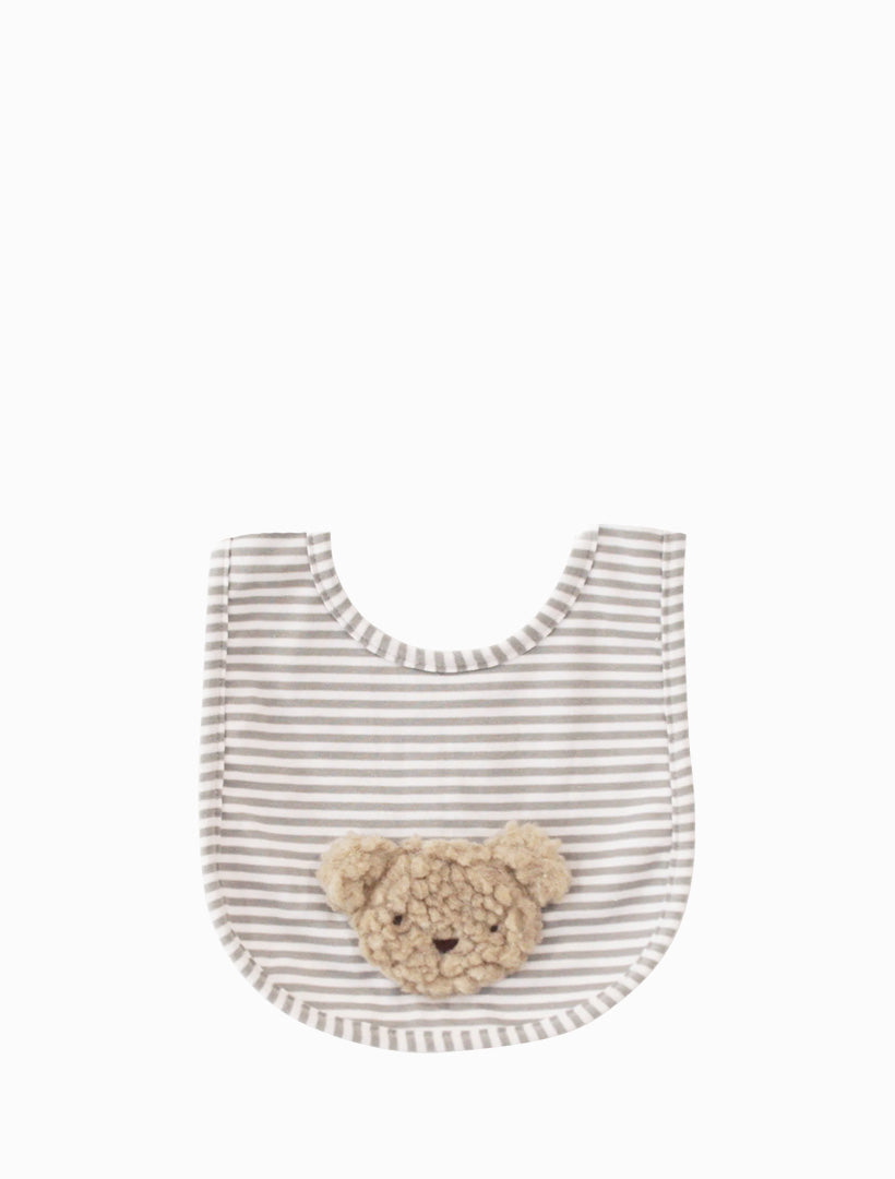 Sherpa Bear Bib Oatmeal