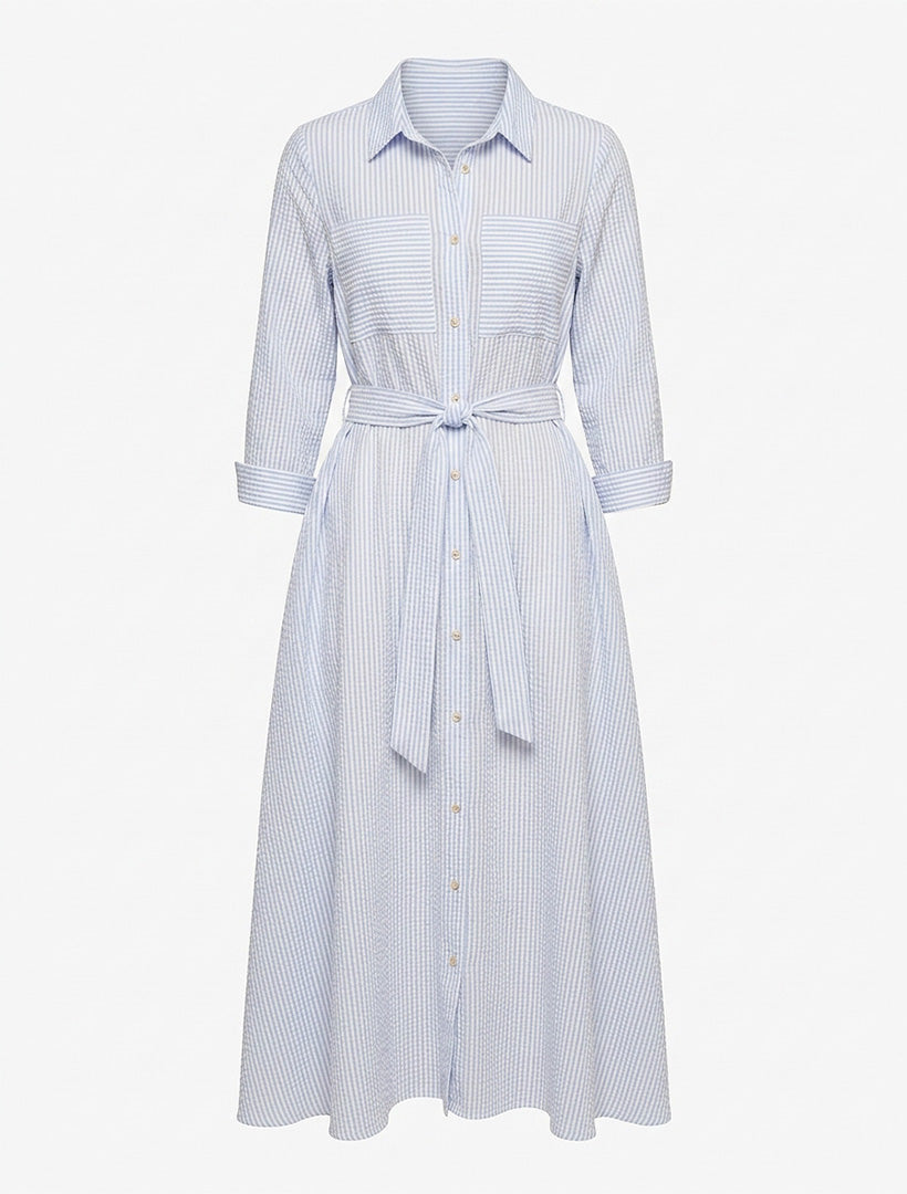 Sloane Striped Dress Sky