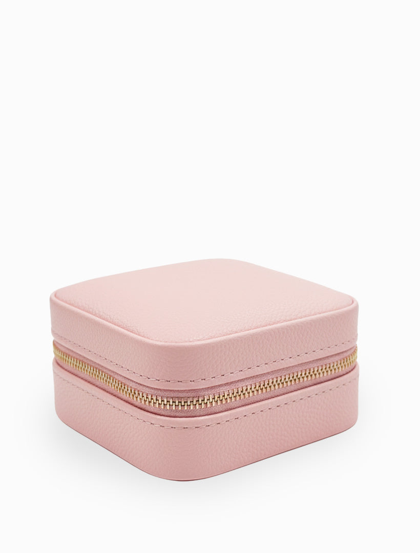 Square Jewellery Case Pebble Pink