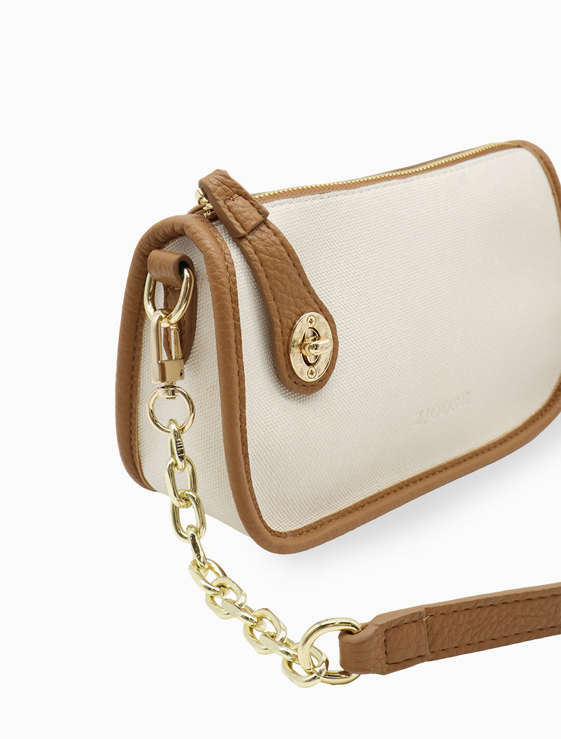 Stacey Bag White Tan